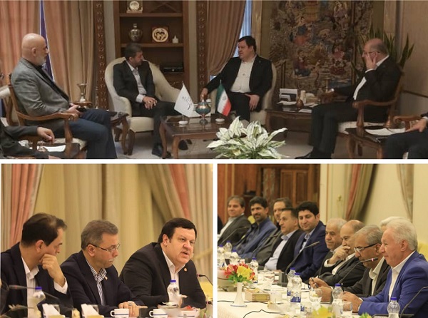 نشست های جداگانه مدیرعامل بانك ملت با استاندار و فعالان اقتصادی استان اصفهان